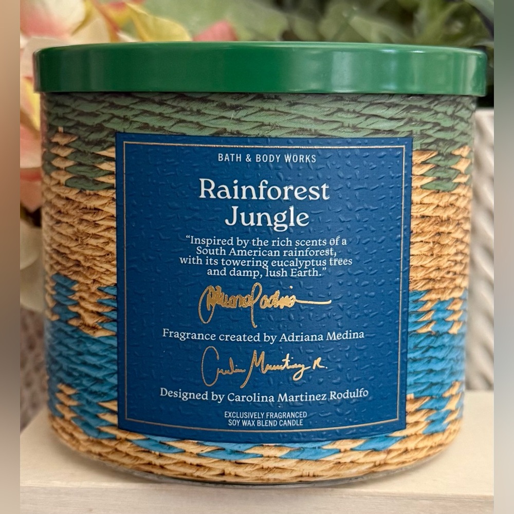 🆕🌾 BATH & BODY WORKS “RAINFOREST JUNGLE” 3-WICK CANDLE. BRAND NEW.